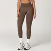Calça de Yoga Lavada Sem Costura para Mulheres Transpirável Cruzada Levanta Bumbum Alta Elasticidade Leggings Esportivas Calças de Yoga para Corrida Fitness