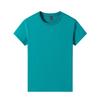 Camiseta de Algodão Ice Silk Catiônico Cor Sólida Manga Curta Solta 190g Verão Gola Redonda Meia Manga Jovem Camiseta Lisa Ice Silk