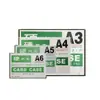 Capa de borracha dura A3 Plástico PVC transparente A4 Conjunto de certificados A7 B7A6 Capa de cartão rígido B6 Capa de borracha dura A5 Porta-arquivos