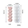 Molde para Hornear Gelatina de Pastel Mousse Corazón de Cinco Eslabones Estilo Francés Velas Aromáticas Simples Adorno de Yeso Piedra Difusora