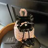 Mochila de Encaje Coreano a Cuadros Transfronteriza 2025 Nueva Nicho Esponjosa con Volantes Mini Mochila de Cuadros de Cereza