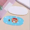 Parche Adhesivo de Oso Ovalado de Encaje Lindo Estampado Acrílico DIY Clip Lateral Imán para Refrigerador Funda de Teléfono Móvil Accesorios de Flor para Zapatos