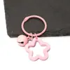 Llavero Transparente de Acrílico Personalizado Color Caramelo Estrella de Cinco Puntas Campana Lindo Accesorio Colgante para Mochila Bolsos de Pareja