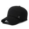 Novo Chapéu de Algodão Masculino para Exterior de Inverno para Homens de Meia-Idade e Idosos Vovô com Pelúcia Quente Boné de Baseball Proteção para Orelhas de Velho Proteção Contra Frio Chapéu Bico de Pato