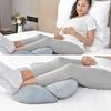 Suministro directo de fábrica, almohada personalizada para embarazadas, cuña súper suave, almohada lateral desmontable para la cintura, exportación transfronteriza a Amazon.