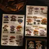 Día Hermoso Paquete de Pegatinas Temáticas de Hongos Retro Serie de Colección de Especímenes de Hongos Manual de Materiales Decoración Collage