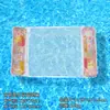 PVC Ecológico Nuevo Estilo Lentejuelas Degradado Clip Malla Hamaca de Agua Reclinable Inflable Exterior Adulto Respaldo Fila Flotante Inflable