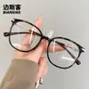 86229 Lentes de Moda para Mujeres con Miopía, Graduación Personalizable, Diseño de Carey Tr, Efecto Adelgazante del Rostro, Monturas de Lentes Lisas