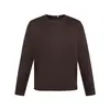 Yidao Vintage Outono 2026 Novidades Camiseta Básica de Manga Longa com Gola Redonda Desfiada Estilo Japonês Básico Cor Sólida Camiseta Segunda Pele para Casal