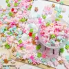Nuevas Decoraciones de Uñas Trendy de Plumeria, Mezcla de Flores Pequeñas de Color Puro, Lindas Piezas DIY de Resina para Uñas y Accesorios para el Cabello