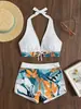 Traje de baño de dos piezas de estilo europeo y americano, nuevo, dividido, para playa, sexy, bikini Amazon, vacaciones, transfronterizo