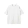 T-Shirt Masculina de Manga Curta Cor Sólida 230g Fio Duplo 100% Algodão, Marca Nova Tendência Verão 2026 na Mesma Série de Cores da Balenciaga, Roupas Masculinas Plus Size