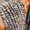 Popular Transfronterizo Gris Desgastado Ágata Perlas Sueltas Wholesale Accesorios de Joyería DIY Mate Una Pieza Envío Directo Cadena de Perlas