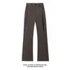 Pantalones de vestir para hombre con estampado de cielo estrellado negro, estilo cimitarra, fluidos, para otoño, estilo americano limpio, pierna recta, adelgazantes, acampanados, informales
