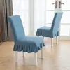 Funda de silla polar jacquard cruzado engrosada de una sola pieza elástica para hotel restaurante a prueba de manchas taburete mesa y silla