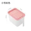 Caja de Almacenamiento de Plástico Transparente Sellada para Refrigerador con Asa, Contenedor de Almacenamiento de Granos para Cocina, Caja de Almacenamiento de Alimentos