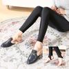 Leggings delgadas brillantes de primavera y otoño para mujer, pantalones capri negros ajustados, pantalones hasta el tobillo