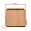 Maceta con Bandeja de Bambú Maceta de Cerámica para Suculentas Bandeja Posavasos de Cerámica Base para Maceta Base para Planta Hidropónica Bandeja de Bambú