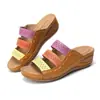Sandalias de cuña casuales romanas caladas con tiras cruzadas y puntera abierta de talla grande 43 para mujer, Chanclas Cross-border Wish AliExpress 2023