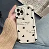 Popular en Sitios Web Independientes: Funda de Silicona Negra Sencilla para Teléfono con Corazón y Texto en Inglés para iPhone 17PM, Funda Suave Apple al por Mayor