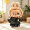 Ropa para Muñeca de Peluche de Tela de 38 cm, Super Hada, Tulipán, Falda de Plumas Blancas, Ropa para Muñeca, Conjunto de Ropa de Cuero Genial