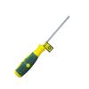 Chave de fenda com cabo amarelo e verde haste de aço cromo vanádio branco espelhada 6mm de diâmetro 4 polegadas a 6 polegadas de comprimento chave de fenda Phillips
