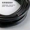 Fabricante Original Tubo de Silicona Aislante Negro Antiestático, Tubo de Silicona Resistente al Desgaste y al Desgarro, Manga de Silicona Conductora Resistente a Altas Temperaturas