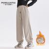 Pantalones Forrados de Terciopelo para Niñas Otoño e Invierno 2024 Nuevos Estudiantes de Secundaria Pantalones de Terciopelo Glutinoso de una Pieza Pantalones de Pierna Ancha de Invierno para Niñas
