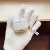 Funda Protectora de Oso con Lunares Azules para Auriculares AirPods 4ª Generación Adecuada para Auriculares Apple AirPods 3ª Generación Pro2