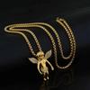 Comércio exterior europeu e americano fornece Pingente de anjo de diamante hip hop de rua colar versátil colar personalizado para homens e mulheres casal