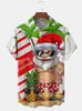 Camiseta Nueva de Navidad Transfronteriza Serie Navideña Impresión 3D Amazon Aliexpress Camisa de Manga Corta para Hombre