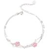 Nicho Lindo Pulsera Garra de Gato Rosa para Mujer Estilo Fresco Corazón de Chica Mori Pulsera de Cuentas Redondas Regalo para Novias 131