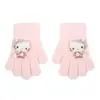 Luvas Espessas de Inverno para Crianças com Punhos Canelados de Camada Dupla, Luvas Quentes de Alta Elasticidade para Mulheres, Luvas de Tricô Espessas para Homens