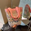 Bolso Cubo Bohemio de Moda para Mujer 2026 Nuevo Ins Estilo Étnico Bolso de Hombro Tejido para Mujer