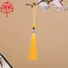 Colgante de borla pequeña de 8 cm, borla pequeña con cuentas, borla para sombrero de seda helada, borla para marcapáginas de hilo fino, fabricante con envío gratis
