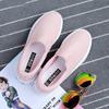 Do6602 Sapatos Femininos Novos de Outono, Tênis Esportivos, Sapatos Brancos, Estilo K Feminino, Sapatos Casuais Preguiçosos Slip-On Versáteis