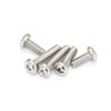 Acero inoxidable 304 estándar cantonés cabeza redonda Cruz máquina alambre YB818 cabeza plana tornillo de máquina Cruz tornillo cabeza pequeña M2-10