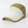 Boné de Beisebol com Blocos de Cor de Secagem Rápida para Homens e Mulheres, Estilo Primavera, Boné com Aba Versátil, Chapéu Casual de Verão para Proteção Solar ao Ar Livre