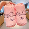 Mangas Protetoras Infantis Anti-Sujeira Sanrio com Bordado de Desenho Animado, Estilo Coreano, Protetores de Manga Unissex para Bebê, Outono Anti-Manchas