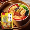 Direto da FábricaGrande Porção de Sopa de Macarrão com Caracol de Liuzhou, Guangxi 330g/Saco, Lanche Popular da Madrugada, Comida Instantânea Conveniente