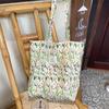 Bolsa de Ombro Floral Tulipa de Verão Pequena Fresca Lona de Alta Qualidade Bolsa Tote Grande Capacidade para o Dia a Dia