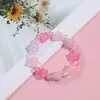Pulsera para Estudiante de Niña Linda y Suave que Brilla en la Oscuridad, Joyería de Mano Transparente de Estrella de Cinco Puntas de Colores, Pulsera de Abalorios Hecha a Mano, Pequeños Accesorios