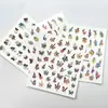 Al por mayor al contado transfronterizo Pegatinas para Uñas Arte de Uñas Sol Arcoíris Caballo Blanco Pequeño Unicornio Lindo Pegatinas para Uñas Infantiles Calcomanías