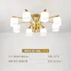 [Personalizado] Luminárias Pendentes, Lâmpadas Douradas de Luxo Leve, Lustres de Teto Estilo Americano para Quarto, Luminárias para Sala de Jantar, Moderno Minimalista e Elegante