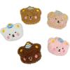 Desenho animado fofo urso broche de pelúcia atacado menina japonesa coração acessórios para cabelo bolsa pingente caixa de presente acessórios para roupas