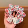 Goma para el pelo dulce floral estilo bosque para mujer, coleta suave y de alta gama estilo coreano, cuerda grande para el pelo, accesorio para el pelo de Ins, accesorio para la cabeza