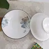Venta al por mayor de vajilla de cerámica de uso diario: Cuencos Cerámicos Bajo Esmalte Simples y Creativos de 8 Pulgadas para Uso en el Hogar, Cuencos para Fideos, Cuencos para Sopa, Cuencos para Mascotas