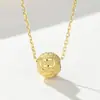 Plata de Ley S925 Chapada en Oro Cuentas Audi Pulsera Brillante Cuentas Espaciadoras Cuentas con Patrón de Coche Cuentas para Collar DIY Hecho a Mano con Cuentas