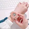 592 relojes electrónicos transparentes Matcha verde multifunción deportivos impermeables relojes ins al por mayor