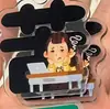 Clipe de memorando divertido estilo japonês para funcionários de escritório, com designs peculiares e materiais acrílicos e de PP de alta qualidade